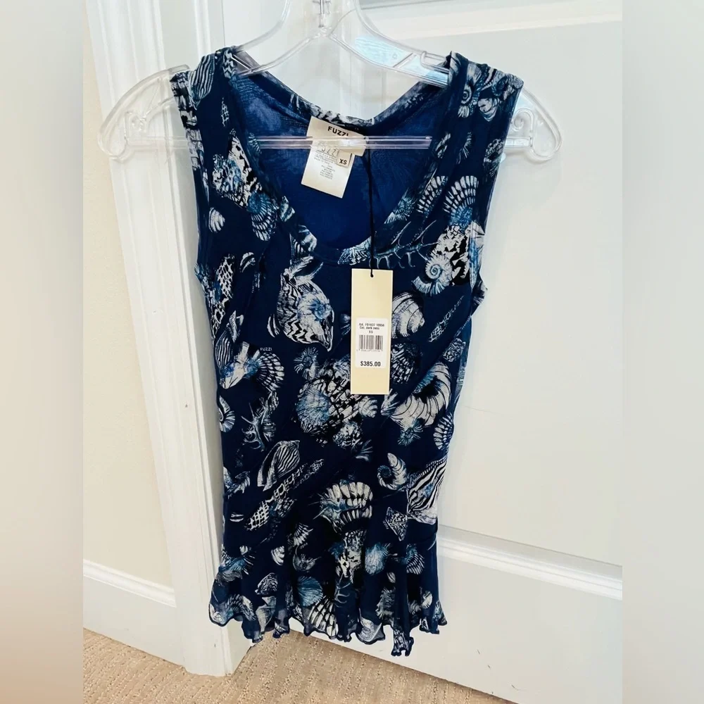 Fuzzi Seashell Ruffle Tank Top - Picture 12 of 12